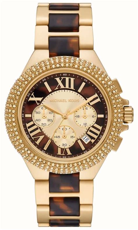 michael kors women's camille quartz watch|Michael Kors camille watch gold.